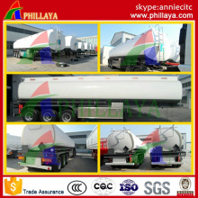 Stainless Steel 50 Cbm Capacity Fuel Tanker Semi Trailer